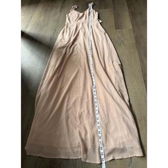 Lulus Blush‎ Pink Formal Prom Evening Gown Bridesmaid Maxi Dress Wedding Size S - Picture 7 of 7